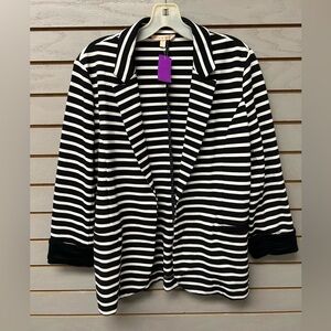 Skies Are Blue Monochrome Striped Jacket